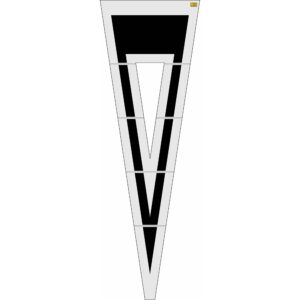240" Virginia DOT Yield Symbol Stencil
