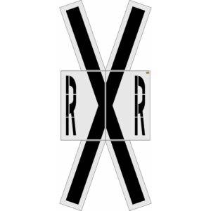 240" Virginia DOT Railroad Crossing Kit Stencil