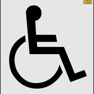 36" Vermont DOT Handicap Symbol Stencil