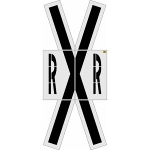 250" Washington DOT Railroad Crossing Kit Stencil