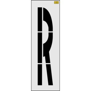 72" Washington DOT Railroad Crossing Letter R Stencil