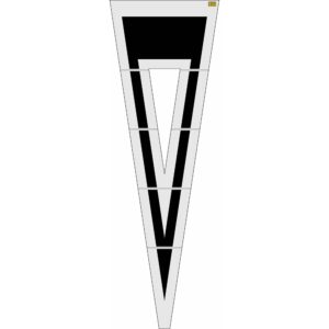 240" Washington DOT Yield Symbol Stencil