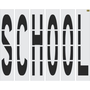 72" Washington DOT SCHOOL Stencil