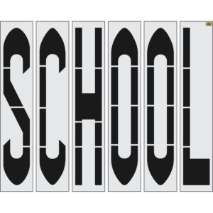 96" Wisconsin DOT SCHOOL Stencil