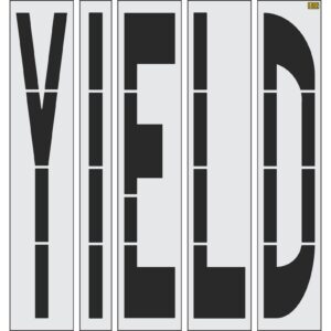 96" Wisconsin DOT YIELD Stencil