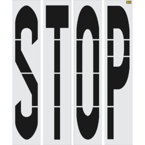 96" Wisconsin DOT STOP Stencil