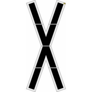 240" Maine DOT Railroad Crossing Kit Stencil