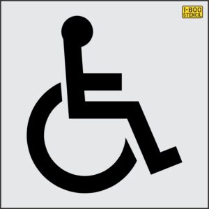 41" Illinois DOT Handicap Symbol Stencil