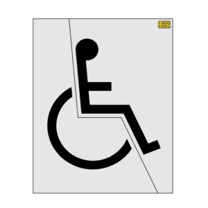 60" Florida DOT Handicap Symbol Stencil