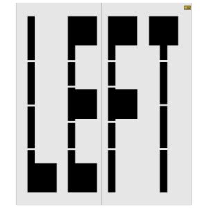 96" Florida DOT LEFT Stencil