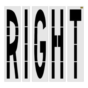 96" Florida DOT RIGHT Stencil