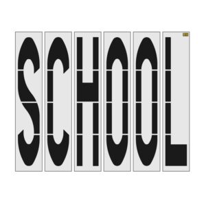 96" Indiana DOT SCHOOL Stencil