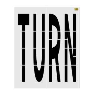 96" Florida DOT TURN Stencil