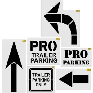{6 pc} Home Depot Pro Striping Stencil Kit