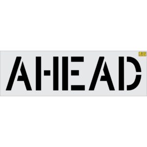 18" AHEAD Stencil