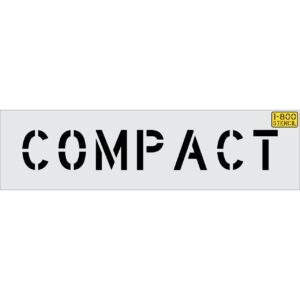 6" COMPACT Stencil
