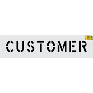 6" CUSTOMER Stencil