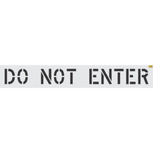 12" DO NOT ENTER Stencil