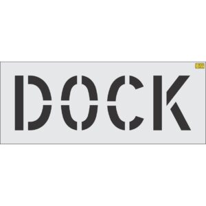 12" DOCK Stencil