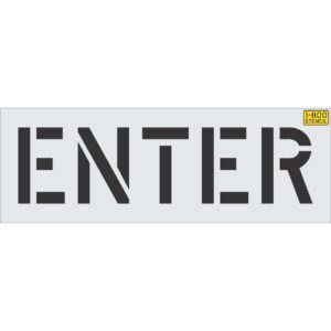 12" ENTER Stencil