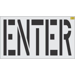 36" ENTER Stencil