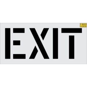 18" EXIT Stencil
