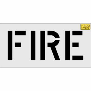 12" FIRE Stencil