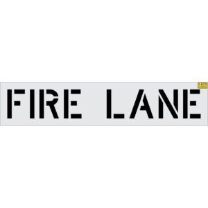 12" FIRE LANE Stencil