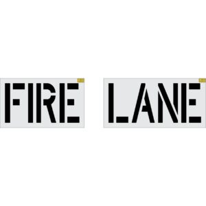 24" FIRE LANE Stencil