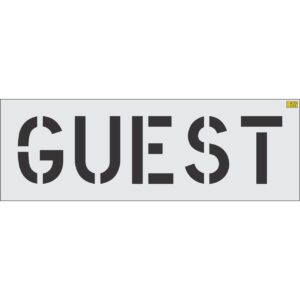 12" GUEST Stencil