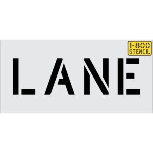6" LANE Stencil