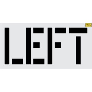 24" LEFT Stencil