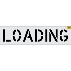 12" LOADING Stencil
