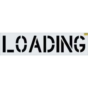 18" LOADING Stencil