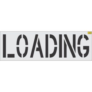 24" LOADING Stencil