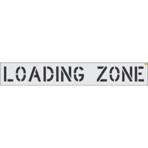 12" LOADING ZONE Stencil