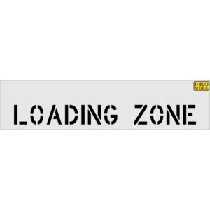 4" LOADING ZONE Stencil