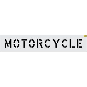 6" MOTORCYCLE Stencil