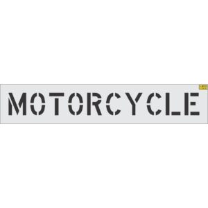 8" MOTORCYCLE Stencil