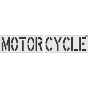 24" MOTORCYCLE Stencil