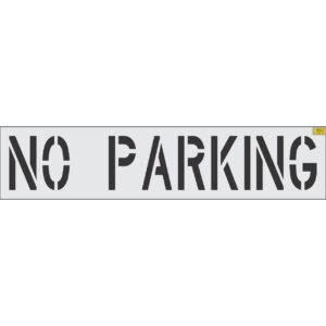 18" Narrow NO PARKING Stencil