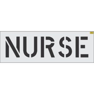 12" NURSE Stencil