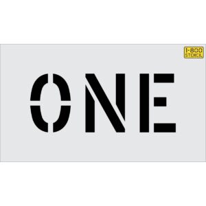 6" ONE Stencil