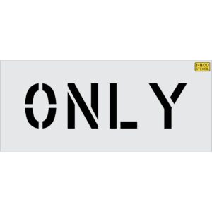 6" ONLY Stencil