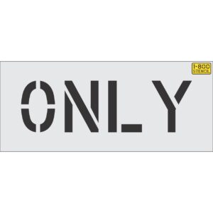 8" ONLY Stencil