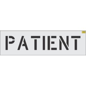 8" PATIENT Stencil