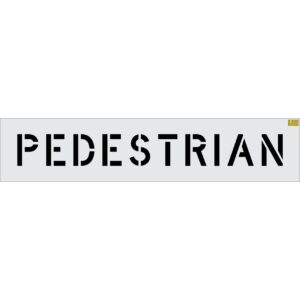 6" PEDESTRIAN Stencil