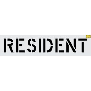 12" RESIDENT Stencil