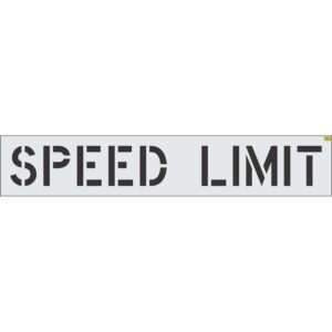 12" SPEED LIMIT Stencil