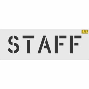 8" STAFF Stencil